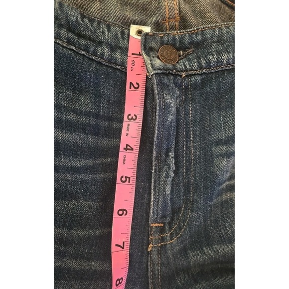 Polo‎ Ralph Lauren Patchwork Jeans Men 2000s Distressed Plaid RRL Workwear SZ 31 - Picture 11 of 15